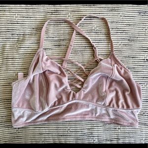 Pink Velvet Bralette